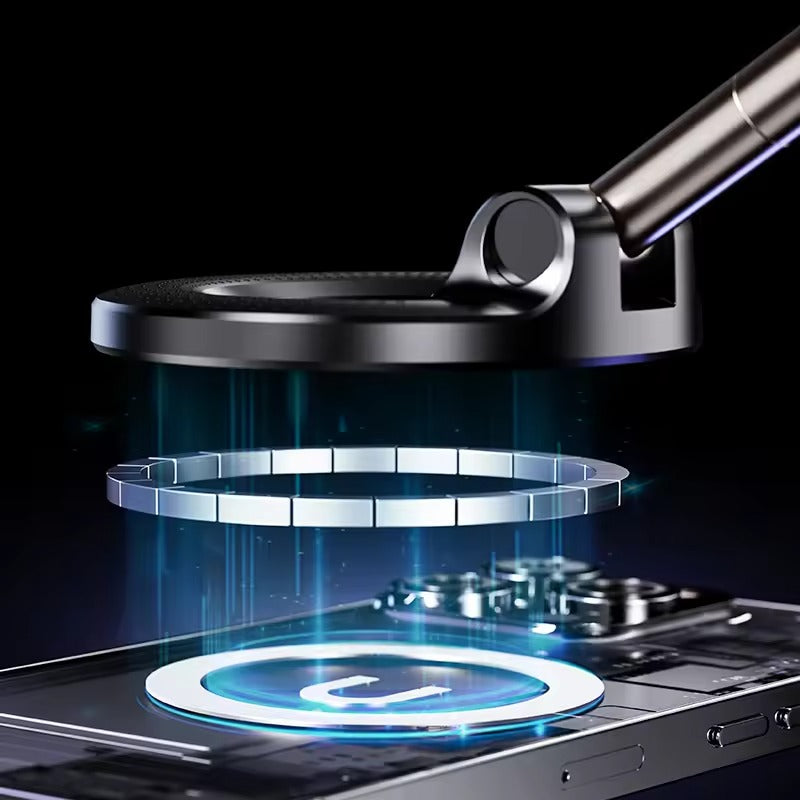 360° Magnetic Car Phone Holder | Strong Suction Dashboard Mount | Universal Mobile Stand