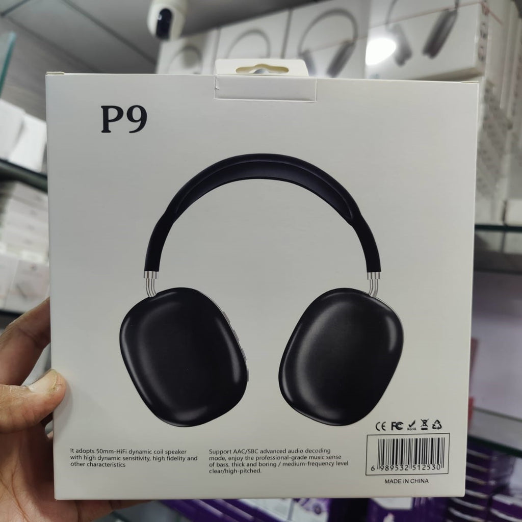 P9 Wireless Bluetooth Headphones | Premium Over-Ear Headset for Music, Gaming, Travel & Daily Use