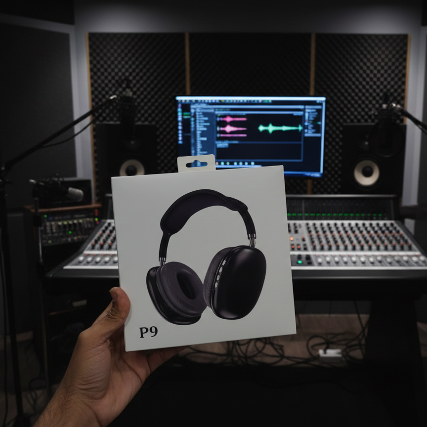 P9 Wireless Bluetooth Headphones | Premium Over-Ear Headset for Music, Gaming, Travel & Daily Use